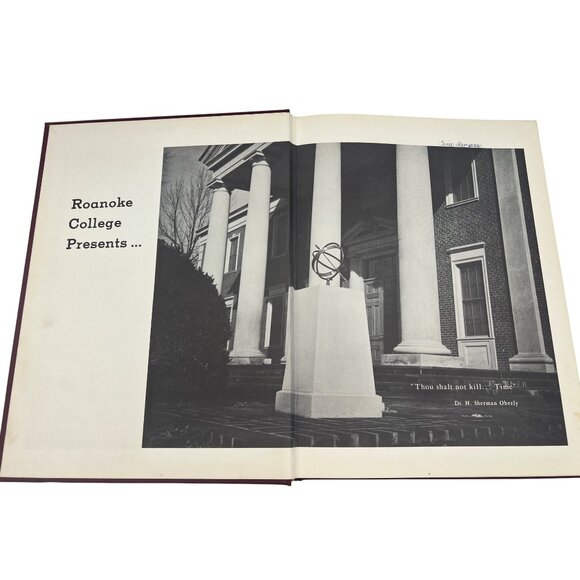 Roanoke College 1963 Rawenoch Yearbook Hardcover Vintage Ads Virginia - Picture 2 of 8